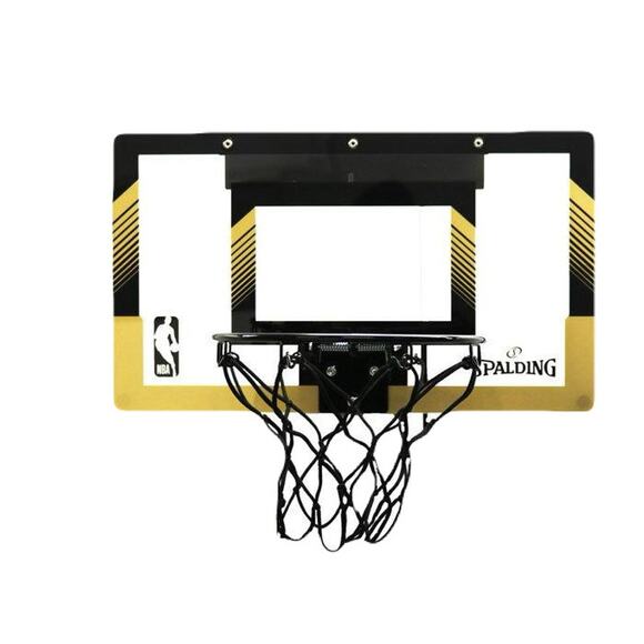 Spalding NBA Black & Gold Basketball Court - Picture 1 of 2